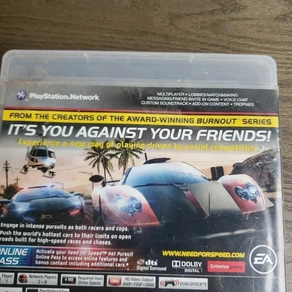 Need for Speed Hot Pursuit pS3 PlayStation 3